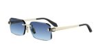Bvlgari Women's BV40108U Gold/Blue Shaded Sunglasses