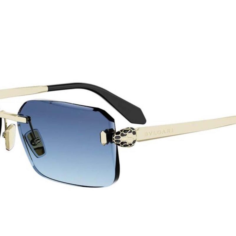 Bvlgari Women's BV40108U Gold/Blue Shaded Sunglasses