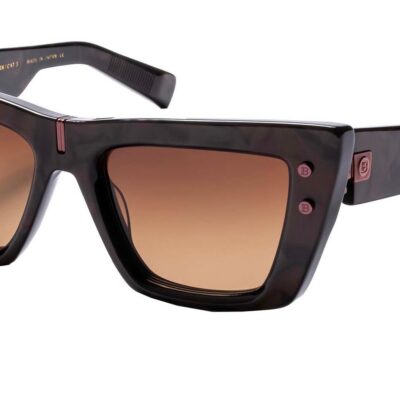 Balmain Women's B - EYE Brown White Gold/Dark Brown Shaded Sunglasses