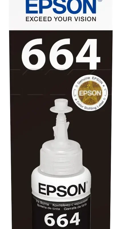 Epson T6641 EcoTank Black Ink Bottle (70ml) 4000 Pages @ 5% Coverage