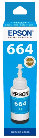 Epson T6642 EcoTank Cyan Ink Bottle (70ml). 7500 Pages @ 5% Coverage