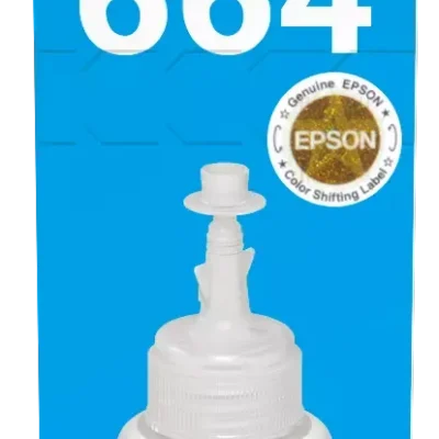 Epson T6642 EcoTank Cyan Ink Bottle (70ml). 7500 Pages @ 5% Coverage