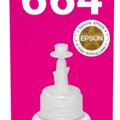 Epson T6643 EcoTank Magenta Ink Bottle (70ml). 7500 Pages @ 5% Coverage