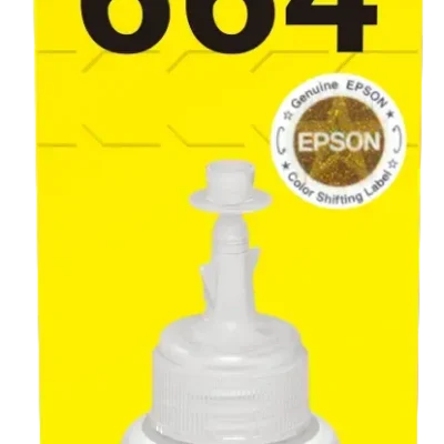 Epson T6644 EcoTank Yellow Ink Bottle (70ml). 7500 Pages @ 5% Coverage