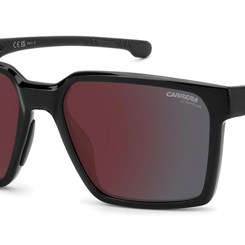 Carrera Ducati Men's CARDUC 045/S Black Red/Red Mirrored Sunglasses