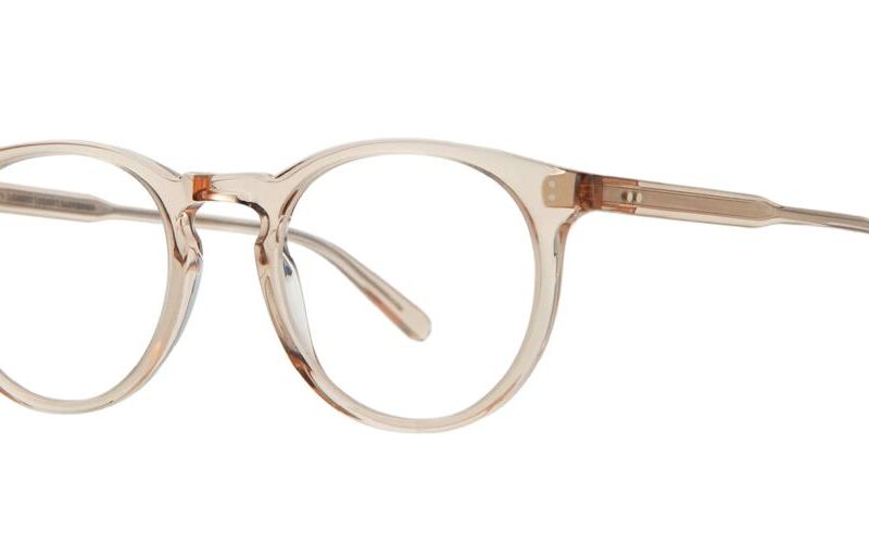 Garrett Leight Men's CARLTON Bio Beige Crystal Eyeglasses Garrett Leight Men's CARLTON Bio Beige Crystal Eyeglasses