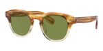 Oliver Peoples CARY GRANT SUN OV 5413SU Honey Vsb/Green C Sunglasses
