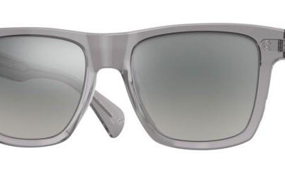Oliver Peoples Men's CASIAN OV 5444SU Workman Grey/Silver Flash Shaded Sunglasses