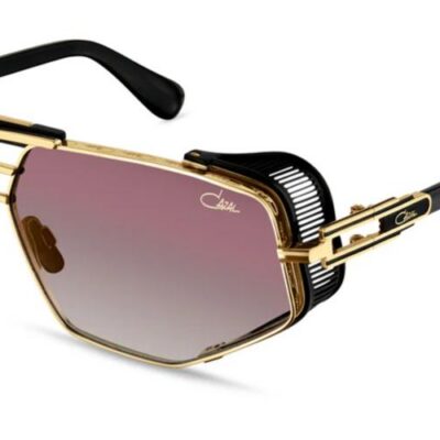 Cazal Men's 050 ANNIVERSARY EDITION Black-Gold/Pink Gradient Sunglasses
