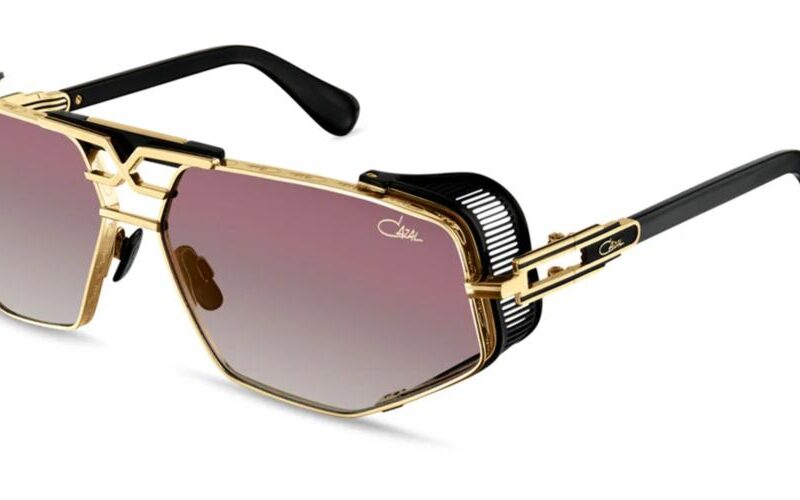 Cazal Men's 050 ANNIVERSARY EDITION Black-Gold/Pink Gradient Sunglasses Cazal Men's 050 ANNIVERSARY EDITION Black-Gold/Pink Gradient Sunglasses
