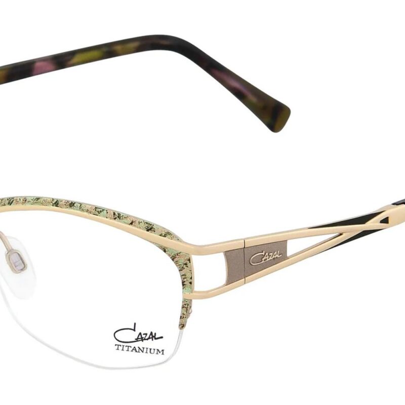 Cazal Men's 1281 Pistachio Gold Eyeglasses Cazal Men's 1281 Pistachio Gold Eyeglasses
