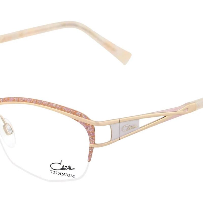 Cazal Men's 1281 Salmon Gold Eyeglasses Cazal Men's 1281 Salmon Gold Eyeglasses