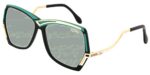 Cazal Unisex 178/3 Black Gold/Green Sunglasses