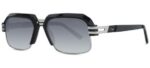 Cazal Unisex 6020/3 Black Silver/Grey Shaded Sunglasses