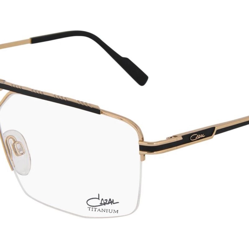 Cazal Men's 7098 Black Gold Eyeglasses Cazal Men's 7098 Black Gold Eyeglasses