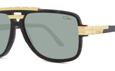 Cazal Men's 8037 Havana Gold/Green Sunglasses