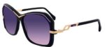 Cazal Men's 8510 Black Violet/Violet Shaded Sunglasses