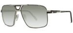 Cazal Men's 9099 Black Silver/Green Shaded Sunglasses
