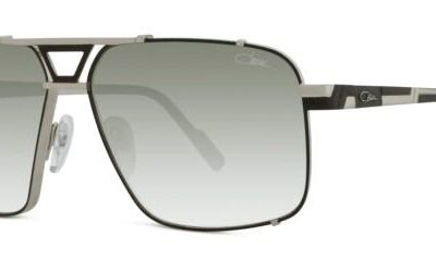Cazal Men's 9099 Black Silver/Green Shaded Sunglasses