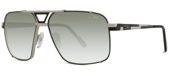 Cazal Men's 9099 Black Silver/Green Shaded Sunglasses Cazal Men's 9099 Black Silver/Green Shaded Sunglasses