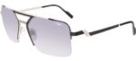 Cazal Men's 9102 Black Silver/Grey Sunglasses