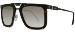 Cazal LEGENDS 648 Black Silver/Green Shaded Sunglasses