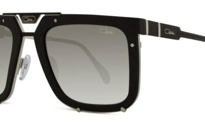 Cazal LEGENDS 648 Black Silver/Green Shaded Sunglasses