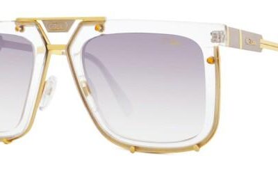 Cazal Men's LEGENDS 648 Crystal/Light Grey Shaded Sunglasses