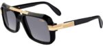 Cazal Unisex LEGENDS 663/3 Black 18Kt Gold/Grey Sunglasses