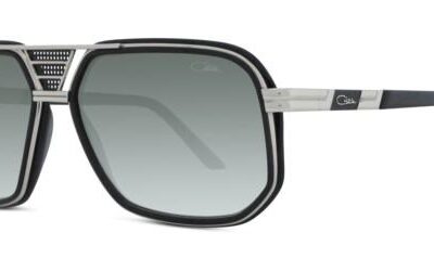 Cazal LEGENDS 666 Black Silver/Grey Green Shaded Sunglasses