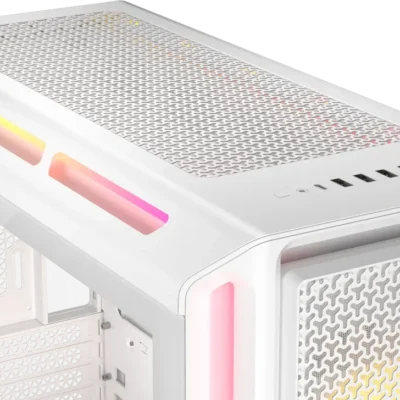 Corsair iCUE LINK 5000T LX RGB Mid-Tower PC Case; White