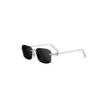 Dior Men's CD DIAMOND S11U Silver/Solid Smoke Sunglasses