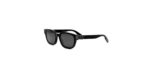 Dior Men's CD ICON S1F Black/Solid Smoke Sunglasses