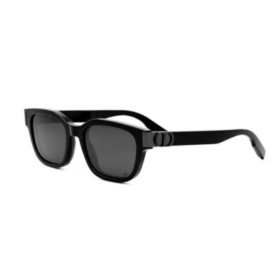 Dior Men's CD ICON S1F Black/Solid Smoke Sunglasses