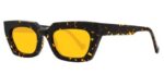 Ophy Women's CHARLOTTE Tortoise/Yellow Sunglasses