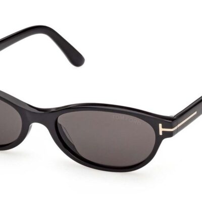 Tom Ford Women's CHLOE-02 FT1310 Black/Smoke Sunglasses