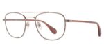 Garrett Leight Men's CLUBHOUSE II Rose Gold-Dark Terra Cotta Eyeglasses