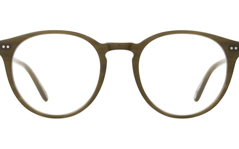 Garrett Leight Unisex CLUNE Olive Eyeglasses