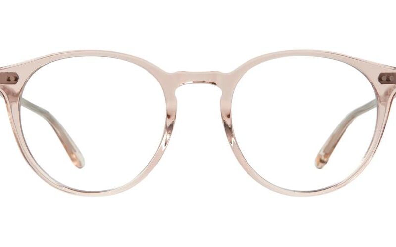Garrett Leight Unisex CLUNE Shell Crystal Eyeglasses
