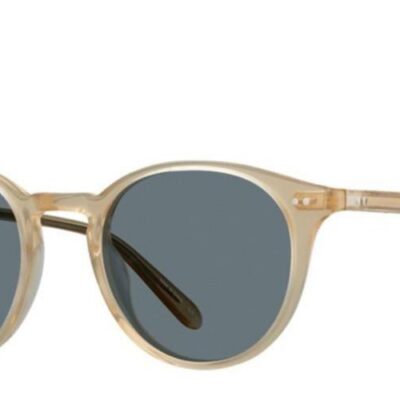 Garrett Leight Men's CLUNE SUN Blonde/Semi-Flat Blue Sunglasses