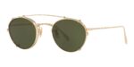 Oliver Peoples Men's COLERIDGE OV 1186 Soft Gold/Green Clip-On Only Eyeglasses