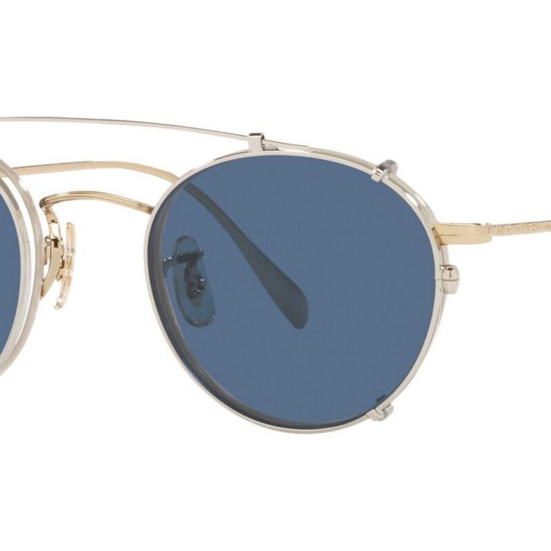 Oliver Peoples Men's COLERIDGE OV 1186 Silver/Blue Clip-On Only Eyeglasses Oliver Peoples Men's COLERIDGE OV 1186 Silver/Blue Clip-On Only Eyeglasses