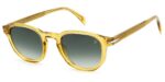 David Beckham Men's DB 1007/S Yellow/Green Shaded Sunglasses