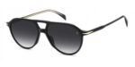 David Beckham Men's DB 1218/S Black/Grey Shaded Sunglasses