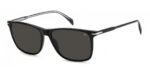 David Beckham Men's DB 1219/S Black/ Grey Polarized Sunglasses