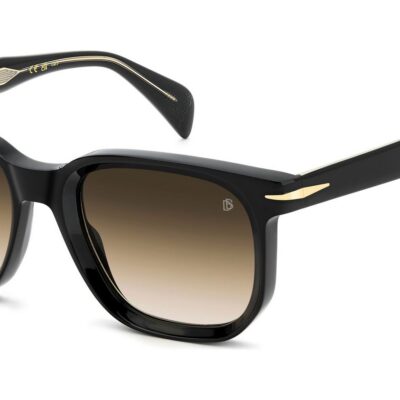 David Beckham Men's DB 7133/S Black/ Brown Shaded Sunglasses