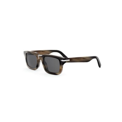Dior Men's DIORBLACKSUIT S16I Brown Horn/Solid Smoke Sunglasses
