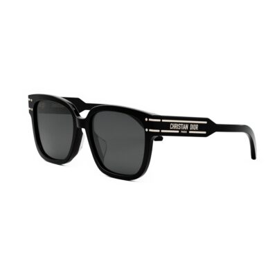 Dior Women's DIORSIGNATURE S7F Black/Solid Smoke Sunglasses