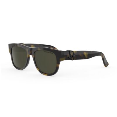 Dior Men's OBLIQUE S4I Havana/Solid Green Sunglasses