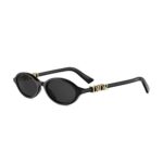 Dior Women's TREASURE R1I Black/Solid Smoke Sunglasses